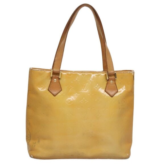 LOUIS VUITTON Monogram Vernis Houston Hand Bag Gris M91053 LV Auth EC632 - Picture 2 of 16